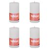 Bolsius Rustikalne stebričaste sveče Shine 4 kosov 130x68 mm