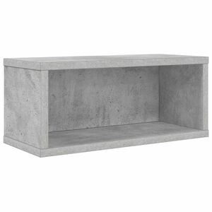 vidaXL Polica za shranjevanje CD-jev Betonsko siva 40 x 17 x 17 cm