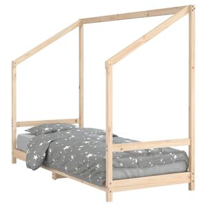 vidaXL Otro&scaron;ki posteljni okvir 80x200 cm trdna borovina