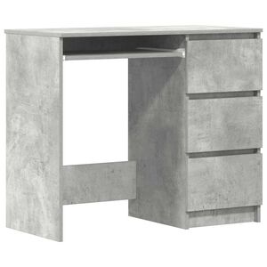 vidaXL Pisalna miza betonsko siva 90x45x76 cm iverna plo&scaron;ča
