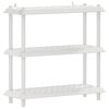 vidaXL Polična enota 3 nivojev 100 x 40 x 96 cm PP Bela