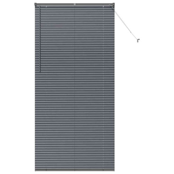 vidaXL Venecijanske žaluzije Temno siva 220 x 100 cm Aluminij