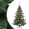 vidaXL Umetna božična jelka z bučko 120 cm 150 LED Toplo bela