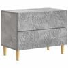 vidaXL Nočna omarica Betonsko siva 62 x 34,5 x 48 cm Inženirski les