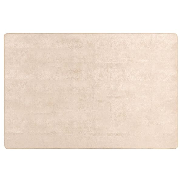 vidaXL Preproga runner MARSA krema 170 x 120 cm Poliester in PVC