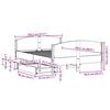 vidaXL Posteljni okvir brez vzmetnice 140x190 cm trdna borovina