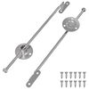vidaXL Spojnik s potegom 2 pcs srebrna 190 mm elezo