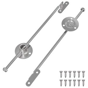 vidaXL Spojnik s potegom 2 pcs srebrna 190 mm elezo