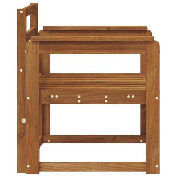 vidaXL Zunanji kavč Masiven les akacije Naravna