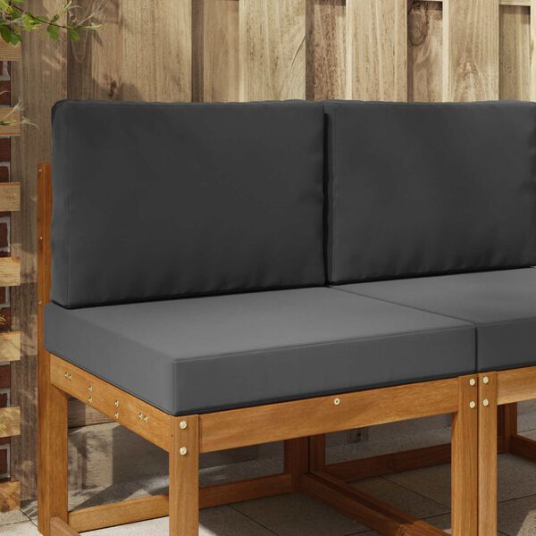 vidaXL Zunanja blazina za kavč 2 pcs Antracit Poliester