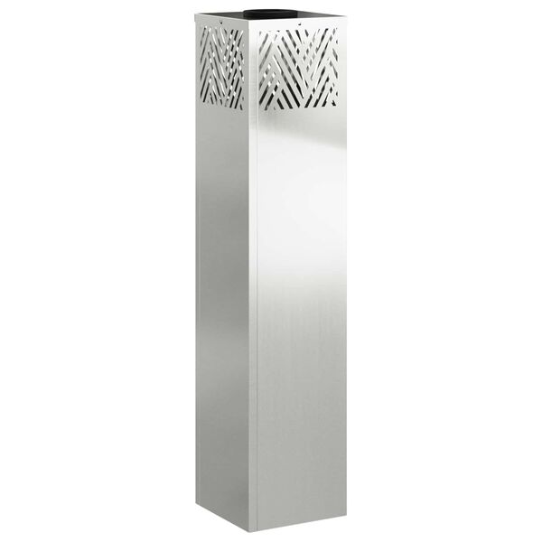 vidaXL Solarno LED svetilo za pot 2 pcs srebrna Cinkano