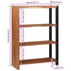 vidaXL Knjižna polica Rjava 80 x 30 x 110 cm Trden akacijev les