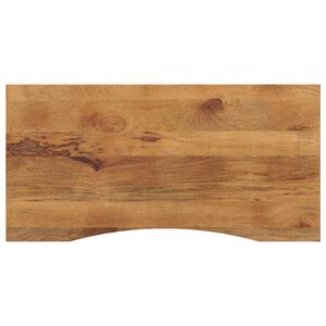 vidaXL Mizna plo&scaron;ča ukrivljena 110x60x2,5 cm trden mangov les