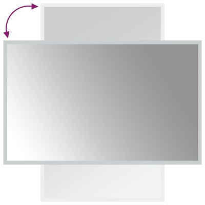 vidaXL LED kopalniško ogledalo 50x80 cm