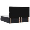 vidaXL Otomanski posteljni okvir z vzmetnicami črn 160x200 cm žamet