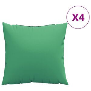 vidaXL Blazine za kavč 4 kosi zelene 40x40 cm blago
