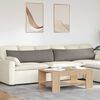 vidaXL Blazine za kavč 2 pcs Taupe 145 x 40 cm blago