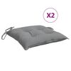 vidaXL Blazine za stole 2 kosa sive 50x50x7 cm oxford tkanina