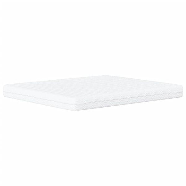 vidaXL Vzmetnica iz pene bela 180x220 cm trdota H2 H3
