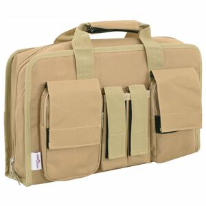 vidaXL Torba za pi&scaron;tolo kaki 40x24x10 cm oxford tkanina