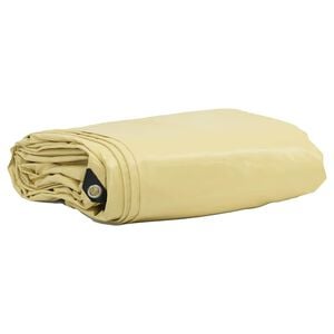 vidaXL Tarpaulin 650g / m&sup2; Bež 2 x 3 m Platno s PVC premazom