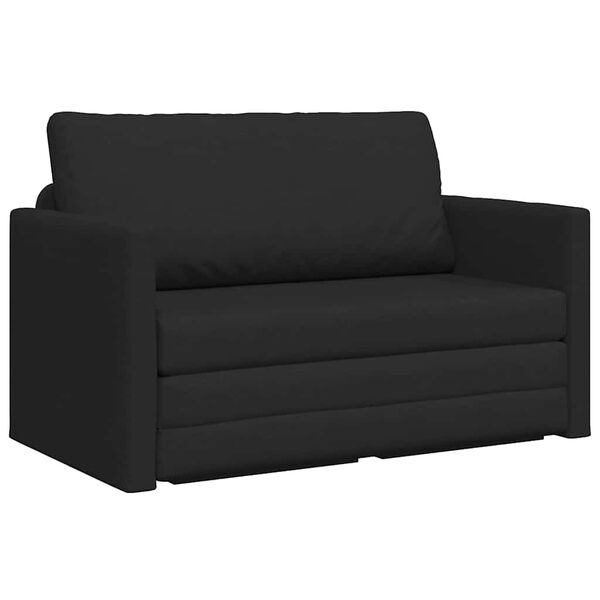 vidaXL Sofa postelja 110cm Črna blago