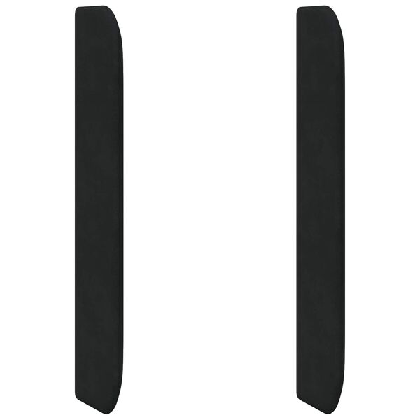 vidaXL U&scaron;esni vzglavnik Črna 80 x 16 x 4 cm Žamet