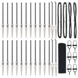 vidaXL Steber ograje. Siva