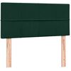 vidaXL Box spring postelja z vzmetnico temno zelena 80x220 cm žamet