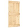 vidaXL Drsna vrata NARVIK Naravna in črna 100 x 210 cm (213,5 cm)