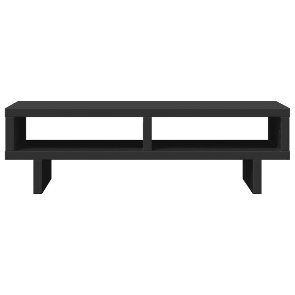 vidaXL Stojalo za monitor črna 50x27x15 cm inženirski les