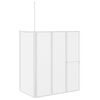 vidaXL Stena za tu&scaron; L oblike 70x120x137 cm 4 paneli zložljiva
