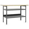 vidaXL Delovna miza siva 120x60x85 cm jeklo
