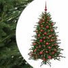 vidaXL Umetna božična jelka z bučko 150 cm 150 LED Toplo bela