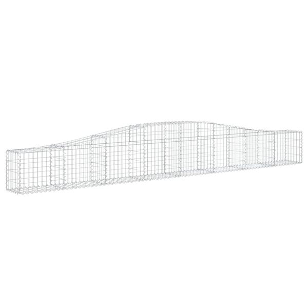 vidaXL Obokane gabion ko&scaron;are 9 kosa 400x30x40/60 cm pocinkano železo