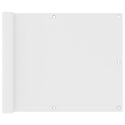 vidaXL Balkonsko platno belo 75x400 cm oksford blago