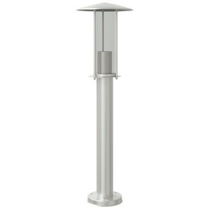 vidaXL Zunanja talna svetilka srebrna 60 cm nerjaveče jeklo