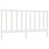 vidaXL Posteljno vzglavje belo 186x4x100 cm trdna borovina