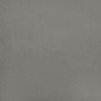 vidaXL Posteljni okvir z vzglavjem svetlo siv 160x200 cm žamet