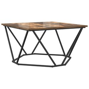vidaXL Klubska miza Dimljeni oreh 80 x 80 x 45 cm