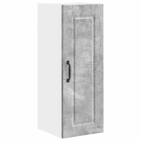 vidaXL Kuhinjski element Betonsko siva 30 x 31 x 80 cm Konstruiran les