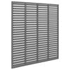 vidaXL Ograja z vodoravnimi letvami WPC 180x180 cm siva