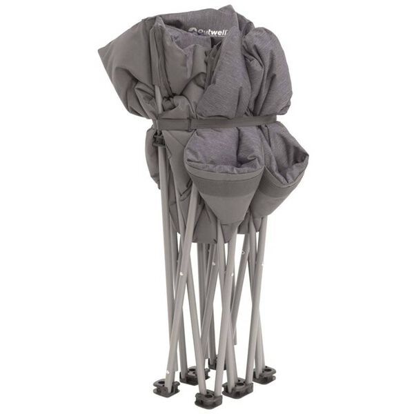 Outwell Zložljiv stol za kampiranje Sardis Lake siv