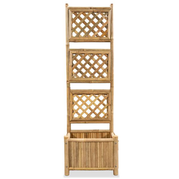 vidaXL Visoka greda z mrežo iz bambusa 40 cm