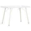 vidaXL Pisalna miza bela 90x50x79 cm