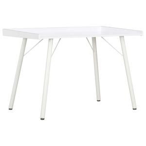 vidaXL Pisalna miza bela 90x50x79 cm