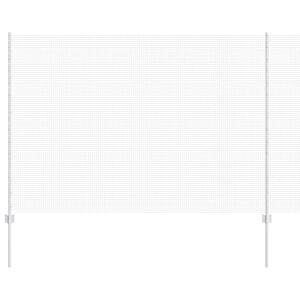 vidaXL Ograja s stebrom Srebrna