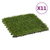 vidaXL Umetna trava plo&scaron;če 11 kosov zelena 30x30 cm