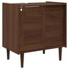 vidaXL Omarica za umivalnik BILBAO Temni karamel 75 x 50 x 80 cm