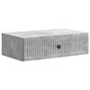 vidaXL Stenska stranska miza Betonsko siva 59 x 34,5 x 17 cm